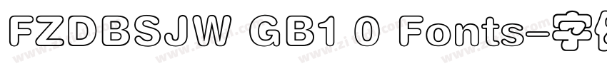 FZDBSJW GB1 0 Fonts字体转换